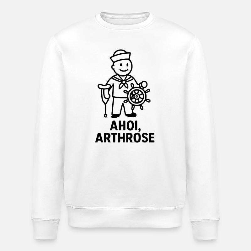 ahoi arthrose - Stanley/Stella Unisex Bio-Sweatshirt ROLLER - Weiß