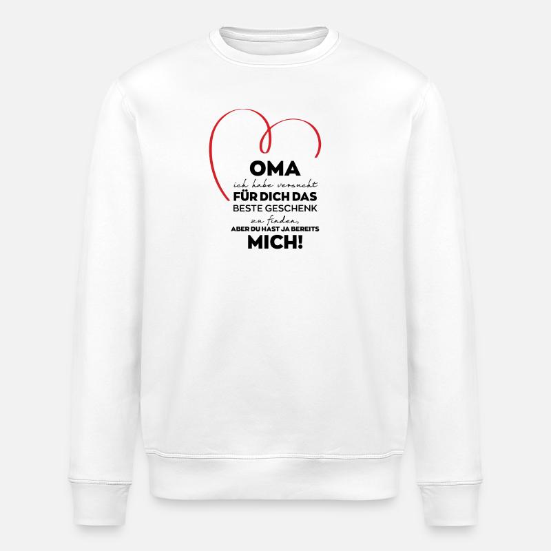 Oma Großmutter lustiges Geschenk - Stanley/Stella Unisex Bio-Sweatshirt ROLLER - Weiß