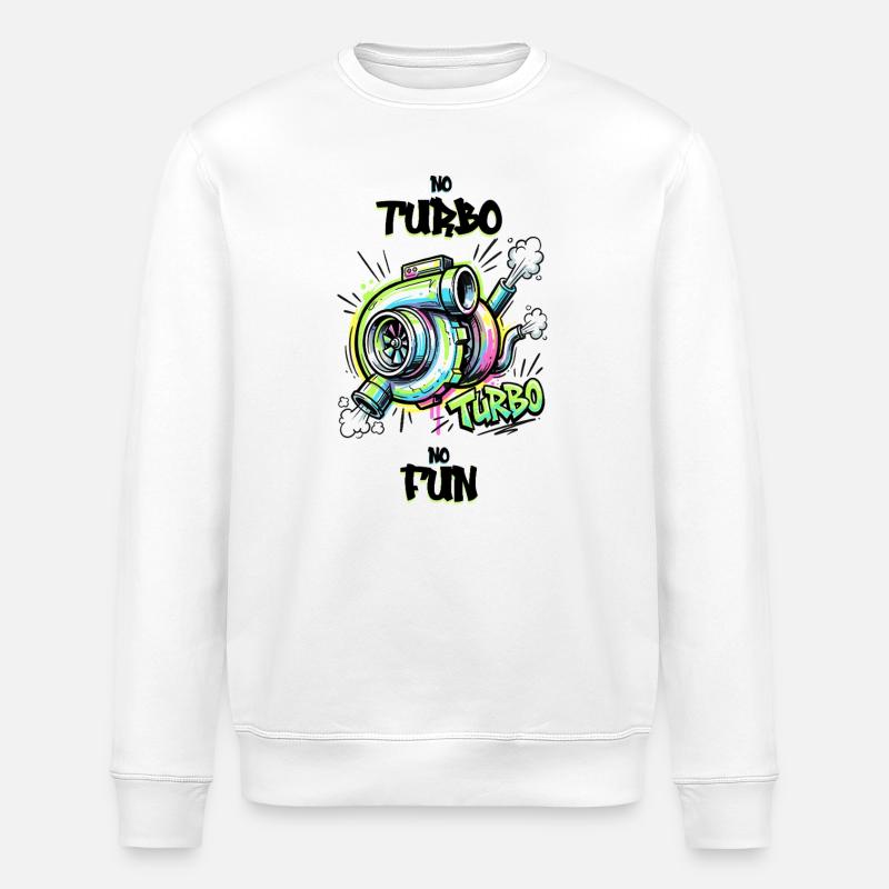 Pas de turbo, pas de plaisir. - Sweat bio ROLLER Stanley/Stella Unisexe - blanc