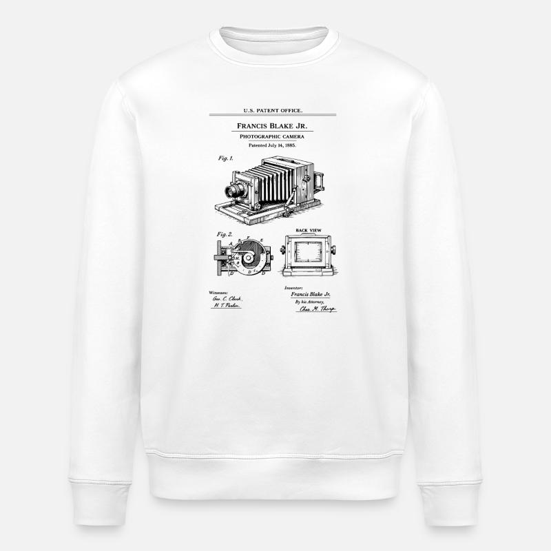 Conception de caméras antiques - Sweat bio ROLLER Stanley/Stella Unisexe - blanc