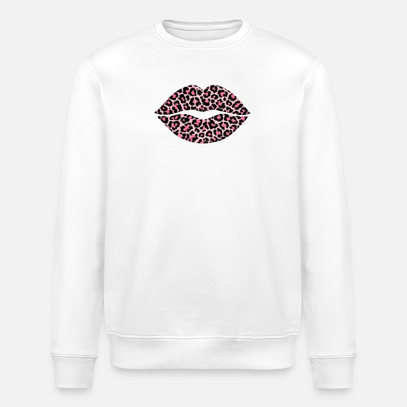 Lèvres Leoprint - Sweat bio ROLLER Stanley/Stella Unisexe - blanc