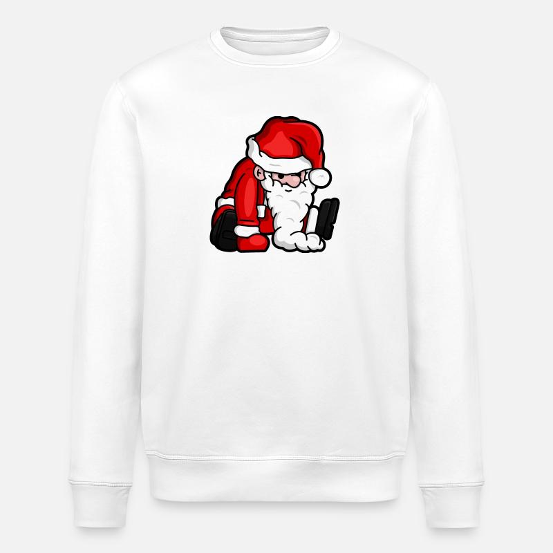 Marionnette du Père Noël assis - Sweat bio ROLLER Stanley/Stella Unisexe - blanc