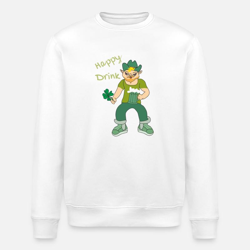 Happy drink - Stanley/Stella Unisex Bio-Sweatshirt ROLLER - Weiß