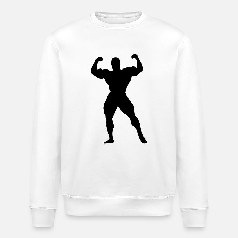 Bodybuilding - Stanley/Stella Unisex Bio-Sweatshirt ROLLER - Weiß