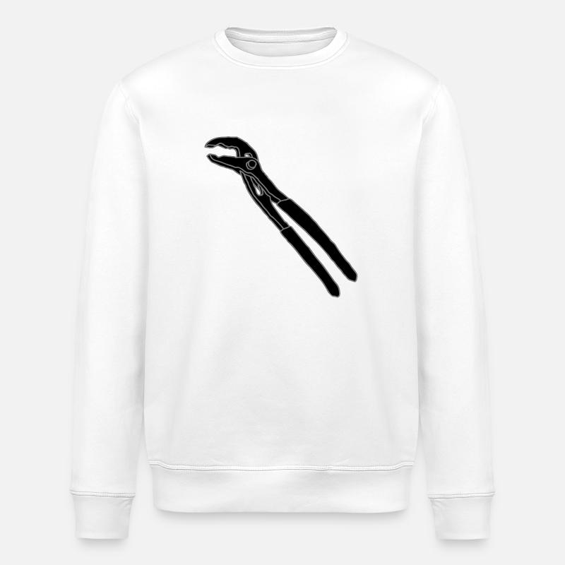 Rohrzange Schwedenzange 2 - Stanley/Stella Unisex Bio-Sweatshirt ROLLER - Weiß