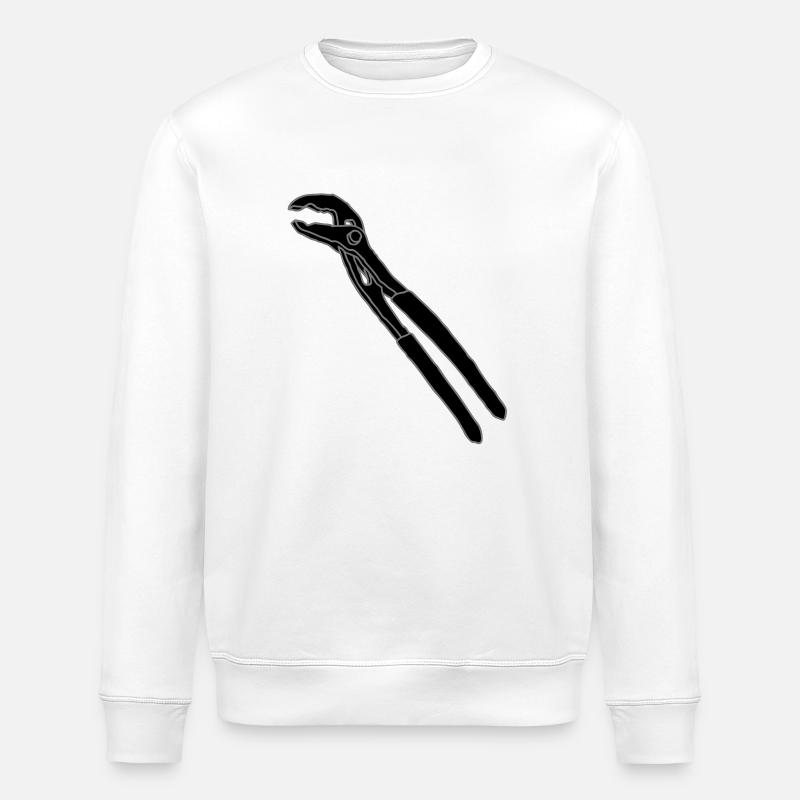 Rohrzange Schwedenzange 2 - Stanley/Stella Unisex Bio-Sweatshirt ROLLER - Weiß