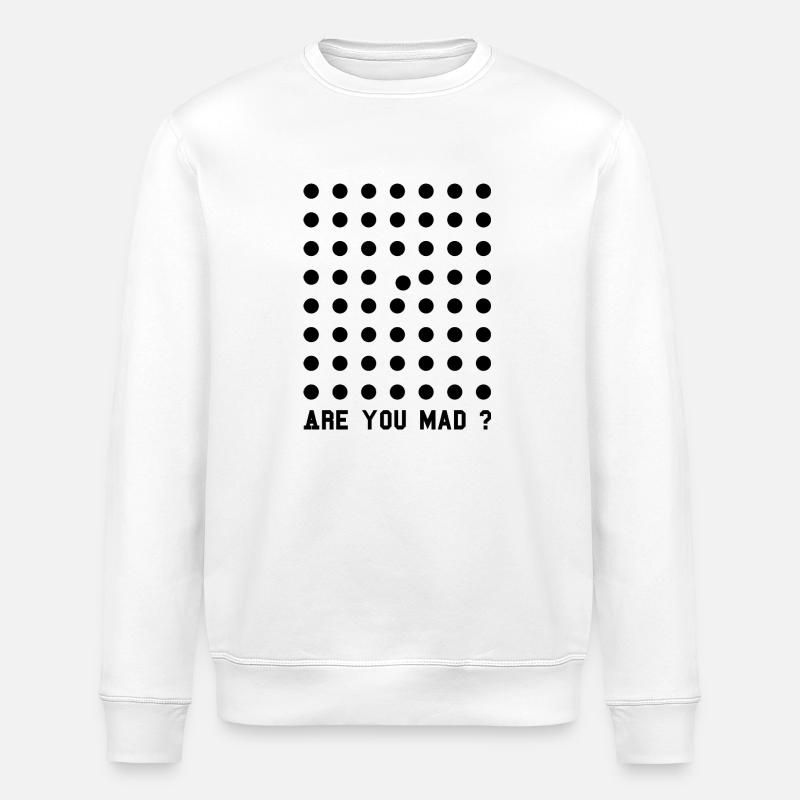 Manic alignment - Stanley/Stella ROLLER Unisex Organic Sweatshirt - white