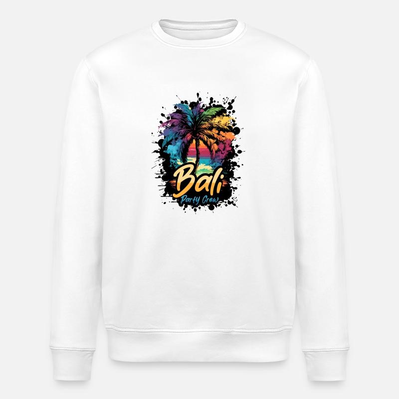 Bali Party Crew Urlaub - Stanley/Stella Unisex Bio-Sweatshirt ROLLER - Weiß