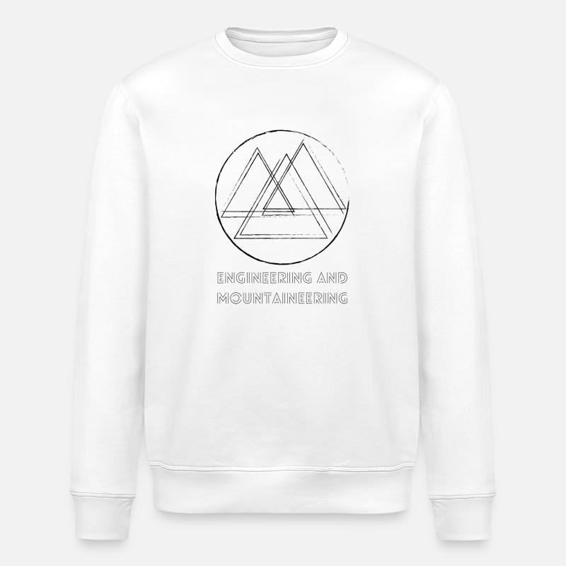 Mountains / Engineering and Mountaineering - Stanley/Stella ROLLER Unisex Organic Sweatshirt - white