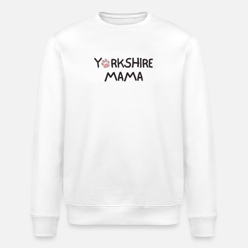 YORKSHIRE MAMA - Stanley/Stella ROLLER Unisex Organic Sweatshirt - white