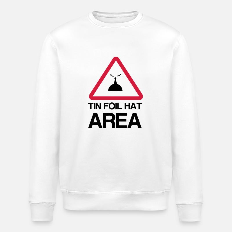 Tin Foil Hat Area - Sweat bio ROLLER Stanley/Stella Unisexe - blanc