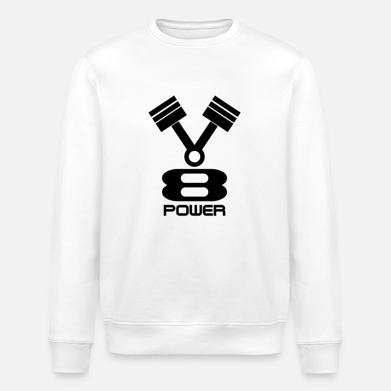 v8 - Stanley/Stella Unisex Bio-Sweatshirt ROLLER - Weiß