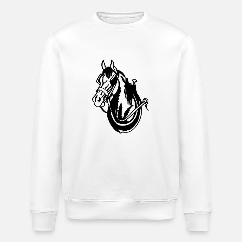 Zugpferd - Stanley/Stella Unisex Bio-Sweatshirt ROLLER - Weiß