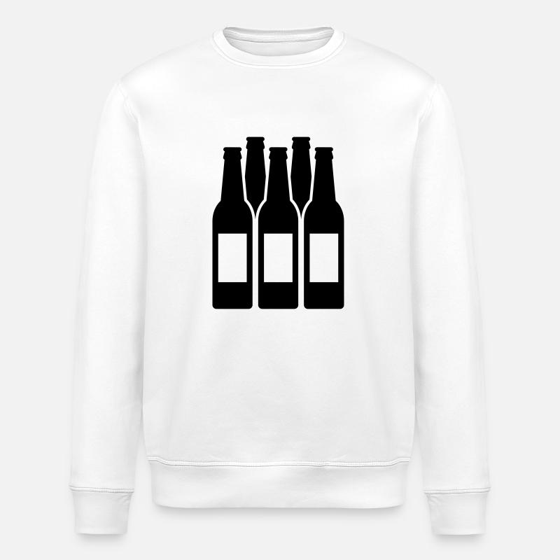 Bierflaschen - Stanley/Stella Unisex Bio-Sweatshirt ROLLER - Weiß