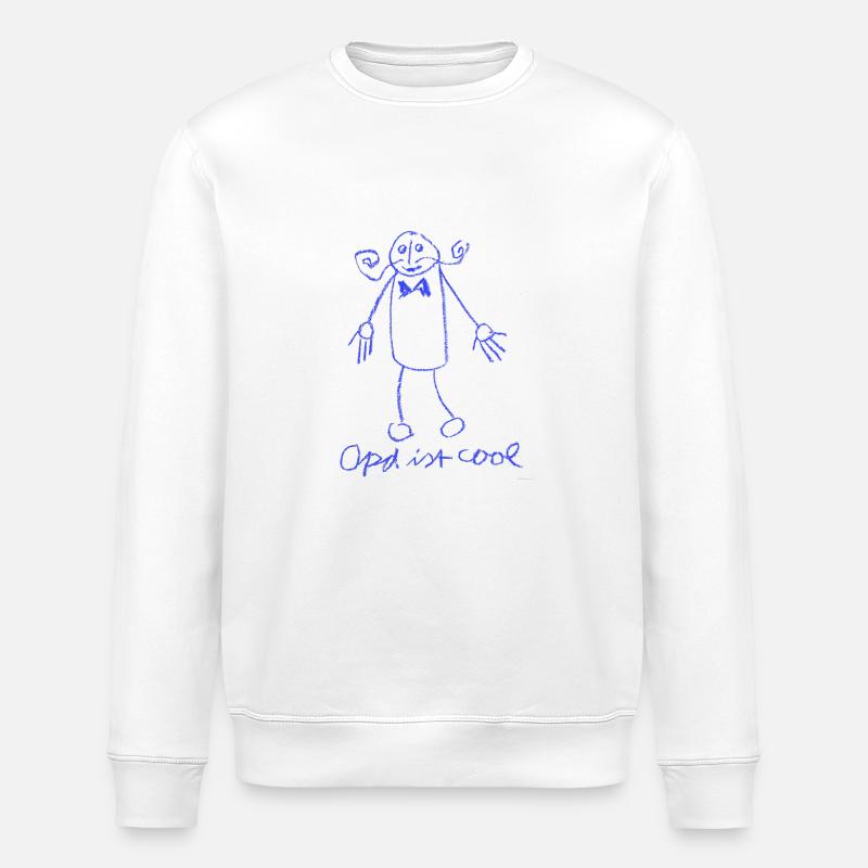 Opa ist cool - Stanley/Stella Unisex Bio-Sweatshirt ROLLER - Weiß