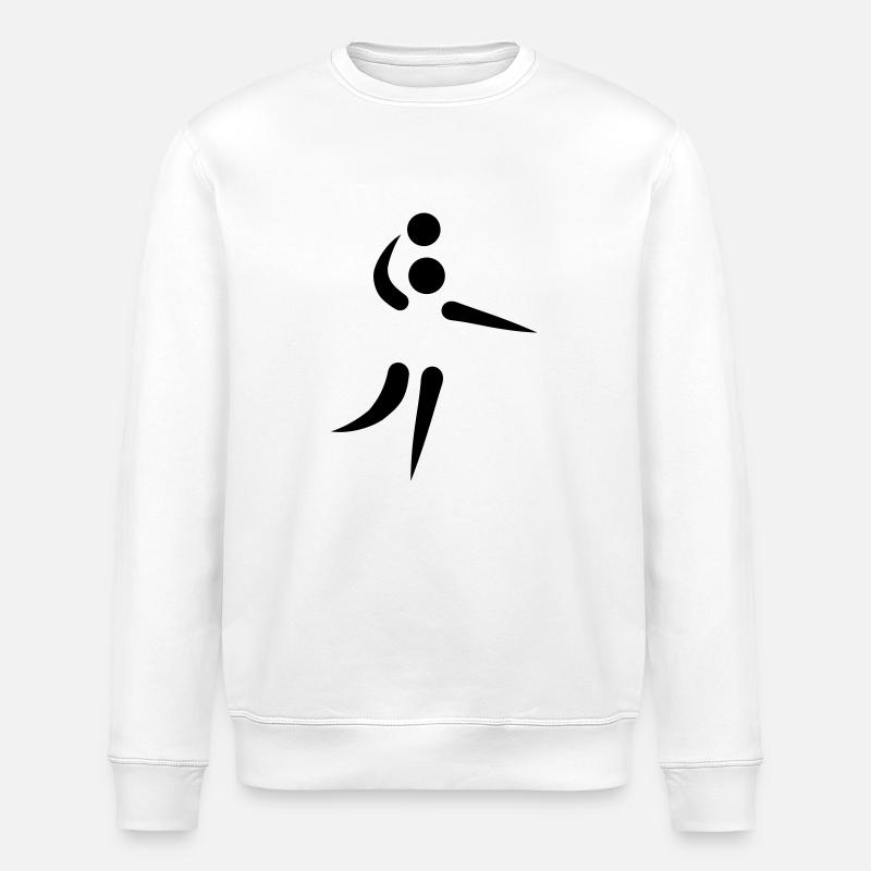 Volleyball - Stanley/Stella Unisex Bio-Sweatshirt ROLLER - Weiß