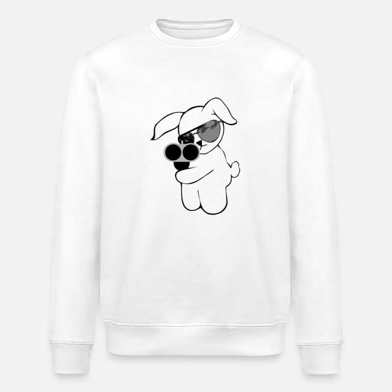 shotgun rabbit - Sweat bio ROLLER Stanley/Stella Unisexe - blanc