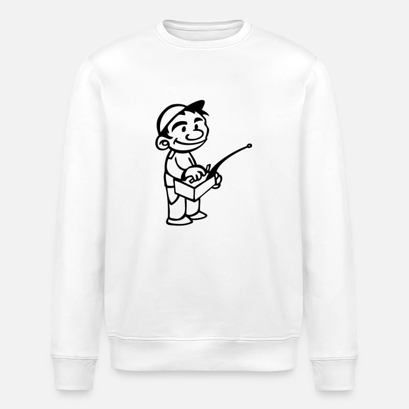 enfant qui utilise radiocommande modélisme - Sweat bio ROLLER Stanley/Stella Unisexe - blanc