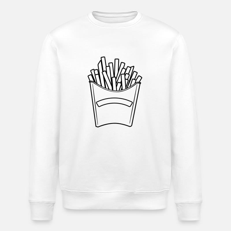 Fast-Food-Äpfel - Sweat bio ROLLER Stanley/Stella Unisexe - blanc