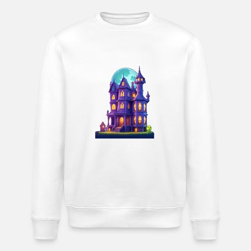 Gruselhaus - Stanley/Stella Unisex Bio-Sweatshirt ROLLER - Weiß