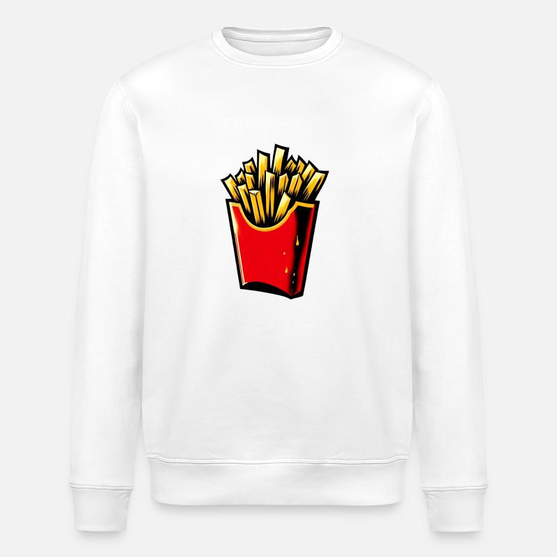Pommes 🍟 - Stanley/Stella Unisex Bio-Sweatshirt ROLLER - Weiß