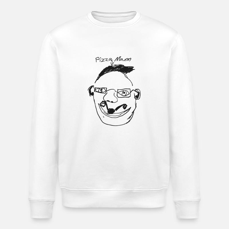 Pizzaïolo Man - Sweat bio ROLLER Stanley/Stella Unisexe - blanc