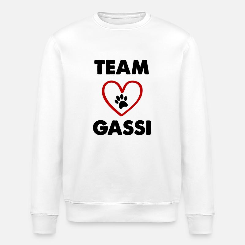 Team Gassi - Stanley/Stella ROLLER Unisex Organic Sweatshirt - white