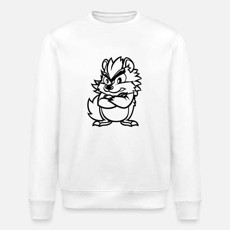 igel - Stanley/Stella Unisex Bio-Sweatshirt ROLLER - Weiß