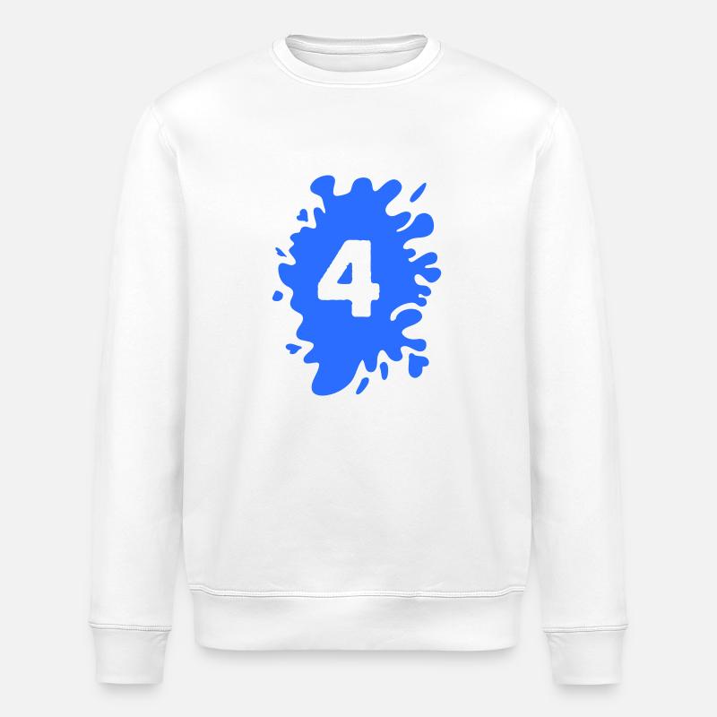 Blobs 4 - Sweat bio ROLLER Stanley/Stella Unisexe - blanc