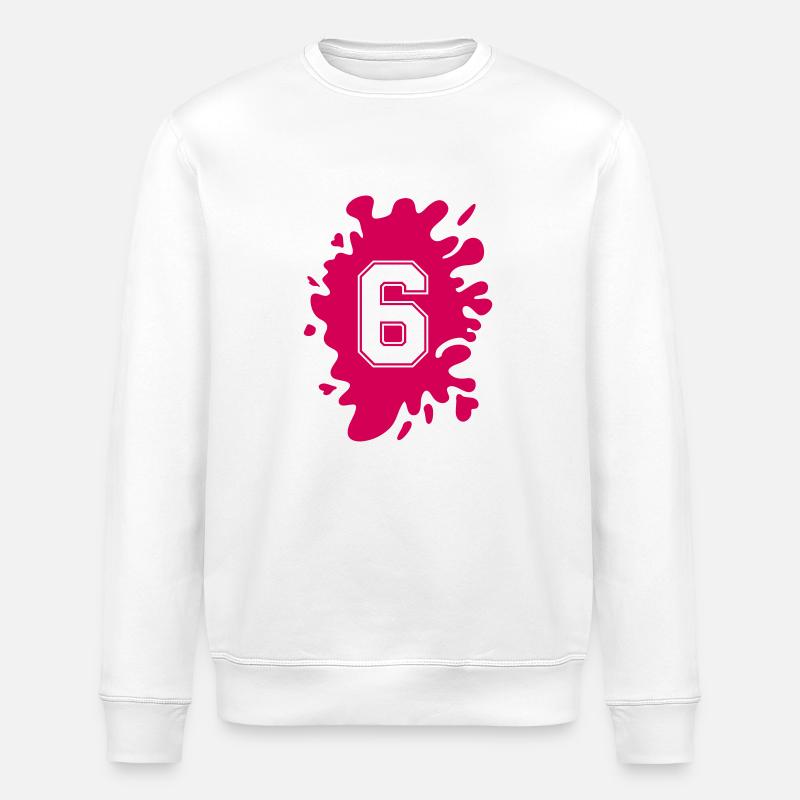 klecks 6 - Stanley/Stella Unisex Bio-Sweatshirt ROLLER - Weiß