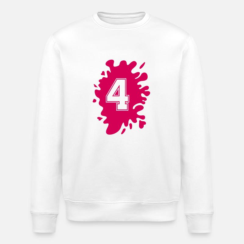 klecks 4 - Stanley/Stella Unisex Bio-Sweatshirt ROLLER - Weiß