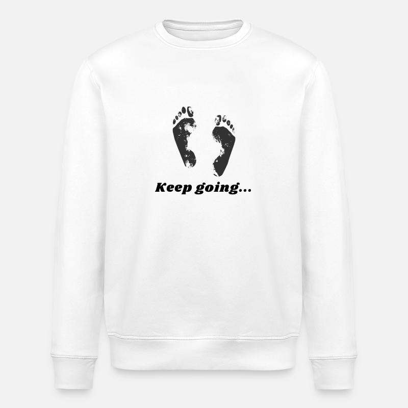 Keep going ... - Stanley/Stella ROLLER Unisex Organic Sweatshirt - white