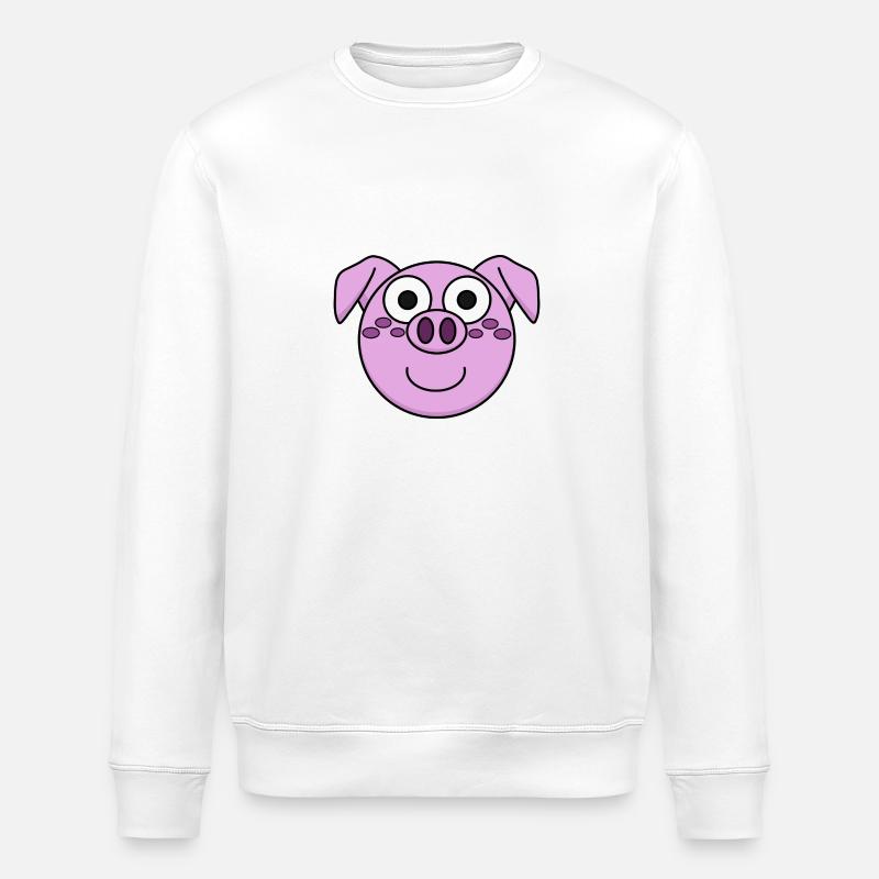 Guignolo N°8 - Stanley/Stella Unisex Bio-Sweatshirt ROLLER - Weiß