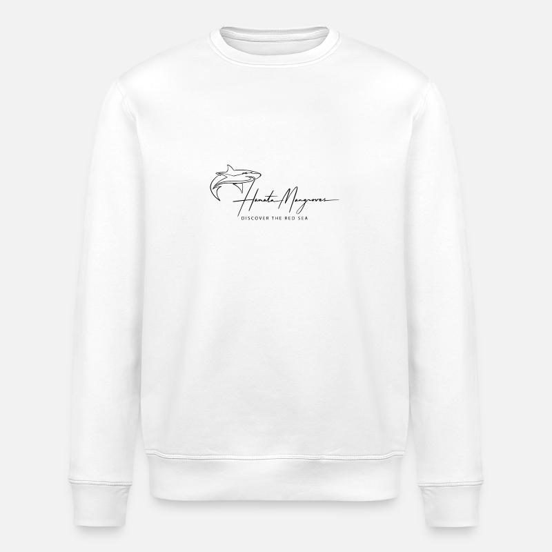 Logo lettrage noir - Sweat bio ROLLER Stanley/Stella Unisexe - blanc