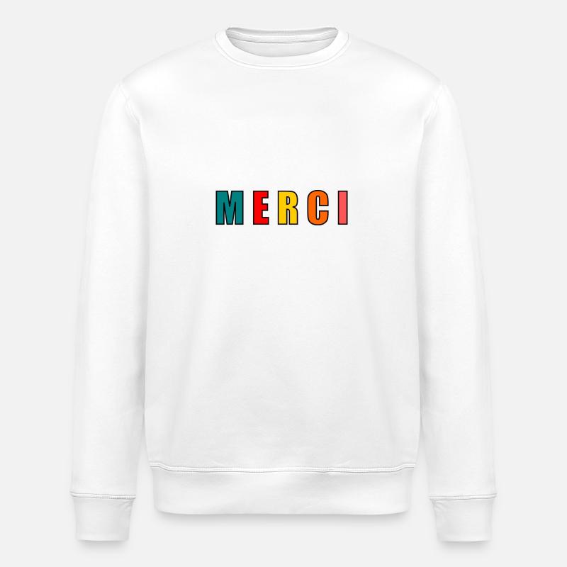 Vielen Dank. Danke - Stanley/Stella Unisex Bio-Sweatshirt ROLLER - Weiß