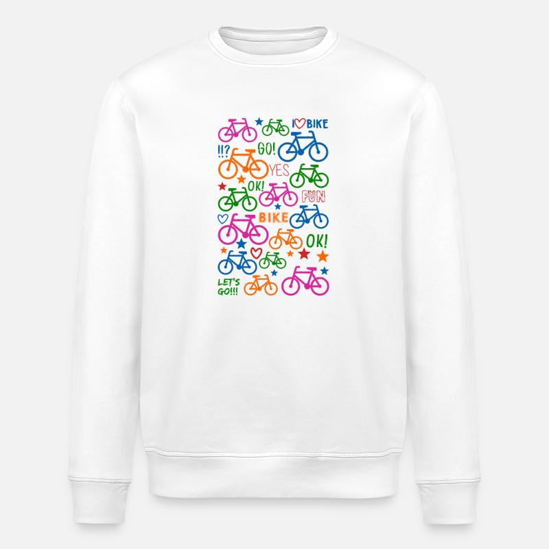 Vélo - Sweat bio ROLLER Stanley/Stella Unisexe - blanc