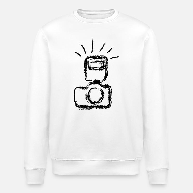 Fotokamera - Stanley/Stella Unisex Bio-Sweatshirt ROLLER - Weiß