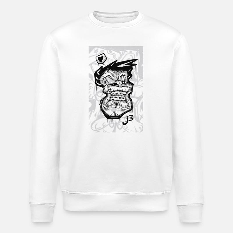 Goth Toon - Sweat bio ROLLER Stanley/Stella Unisexe - blanc