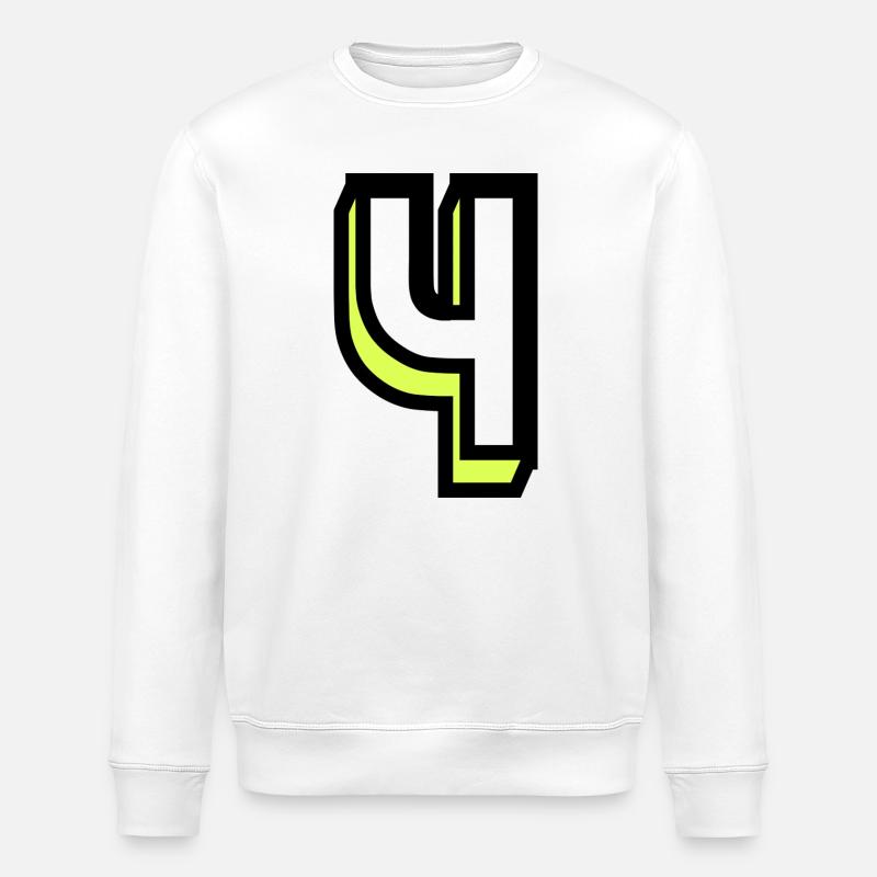 4 ANS,4e ANNIVERSAIRE,ANNIVERSAIRE 4 ANS - Sweat bio ROLLER Stanley/Stella Unisexe - blanc