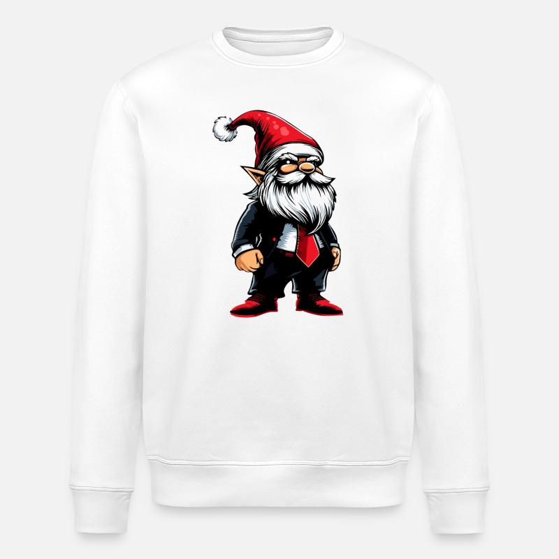 Gnome Noël Gnome - Sweat bio ROLLER Stanley/Stella Unisexe - blanc