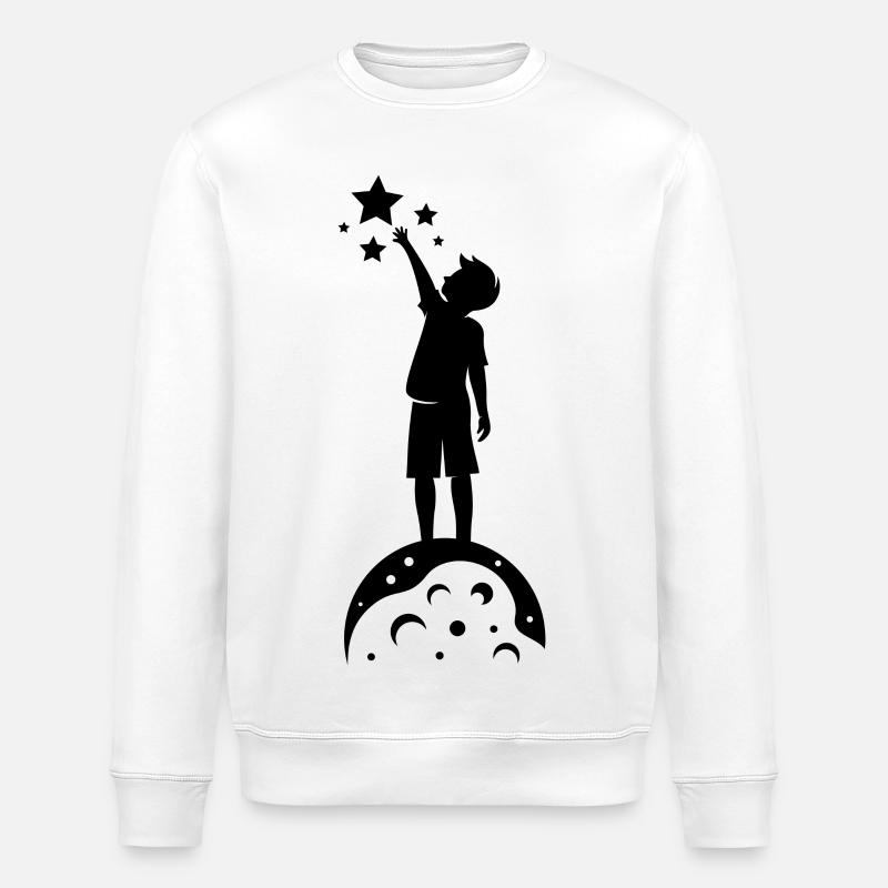 Saisir des étoiles - Sweat bio ROLLER Stanley/Stella Unisexe - blanc