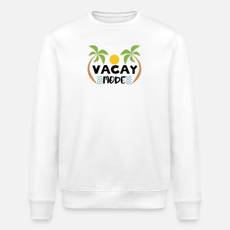 T-shirt évasion tropical - Sweat bio ROLLER Stanley/Stella Unisexe - blanc