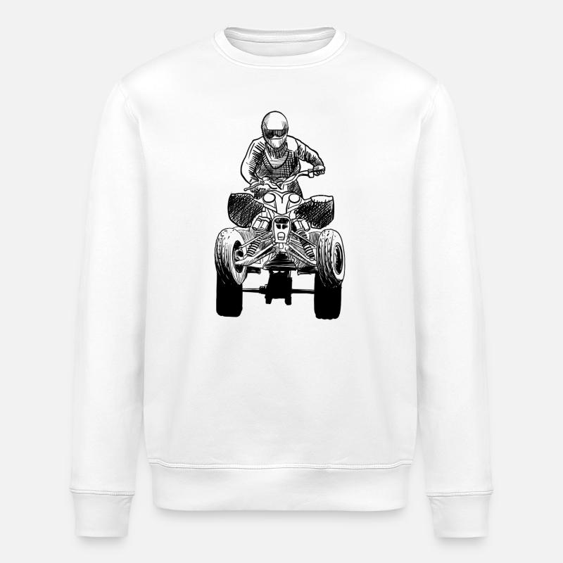 Quad - Stanley/Stella Unisex Bio-Sweatshirt ROLLER - Weiß