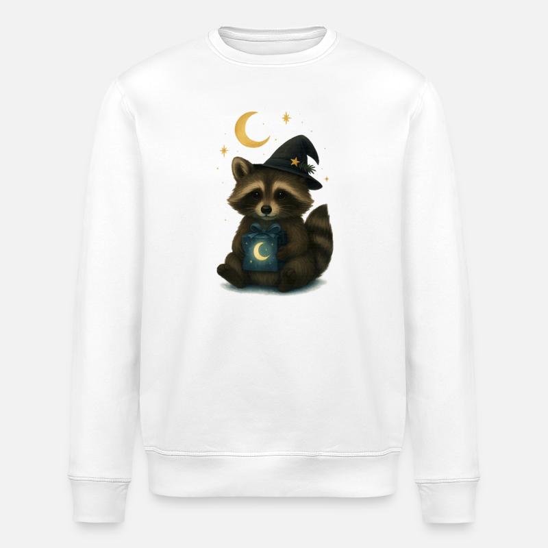 raton laveur mystique avec cadeau - Sweat bio ROLLER Stanley/Stella Unisexe - blanc