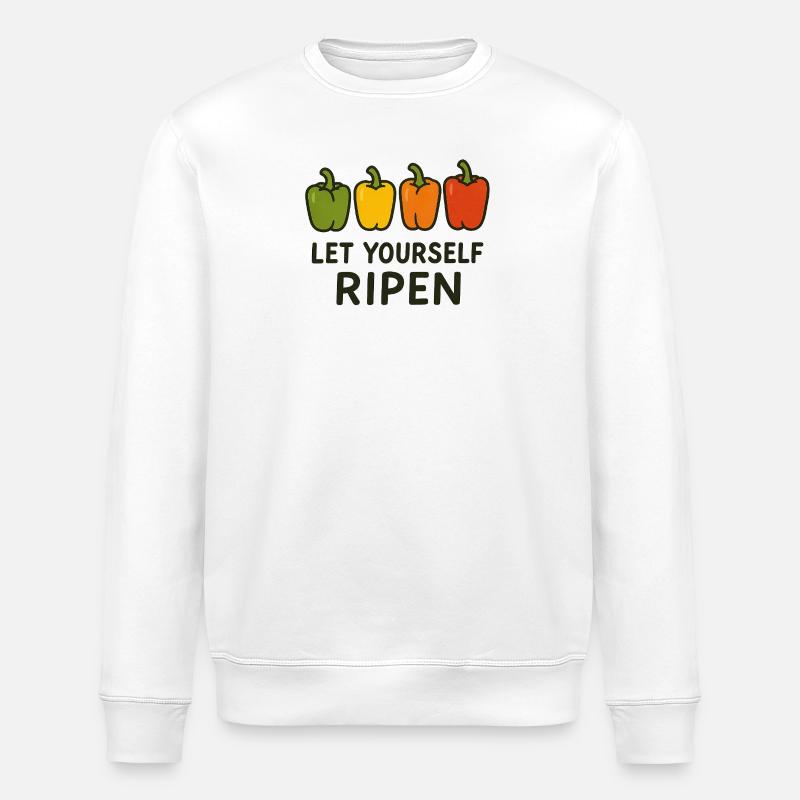 Laissez-vous mûrir - Sweat bio ROLLER Stanley/Stella Unisexe - blanc