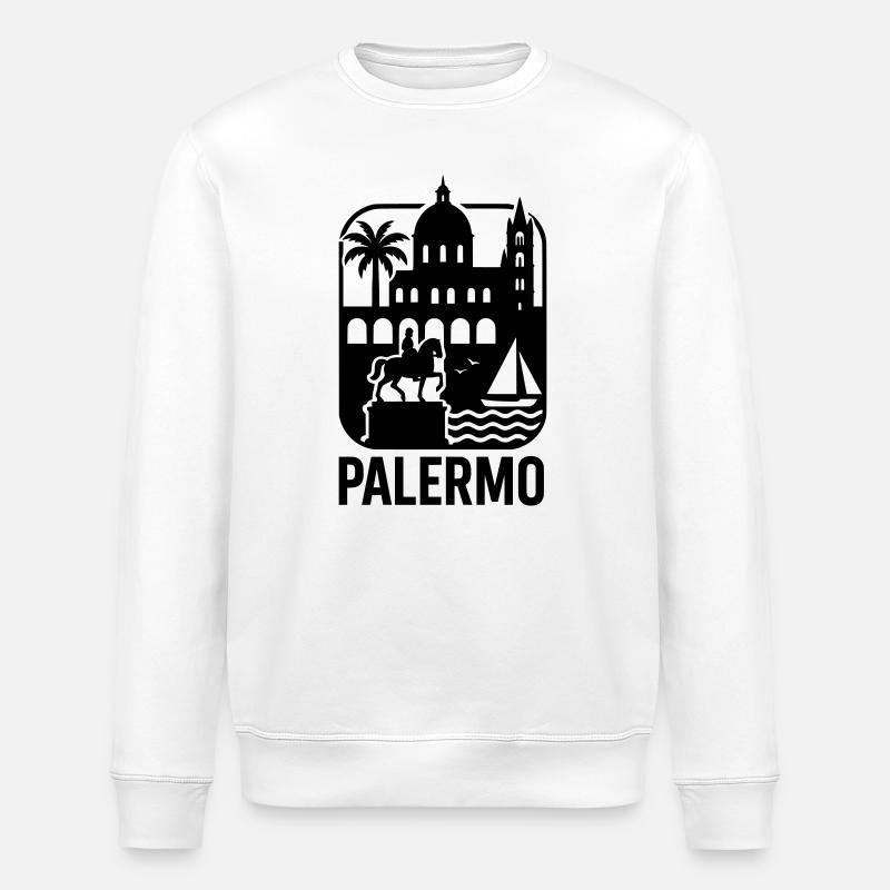 Palermo - Stanley/Stella ROLLER Unisex Organic Sweatshirt - white