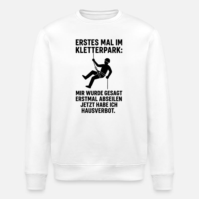 abseilen kletterpark - Stanley/Stella Unisex Bio-Sweatshirt ROLLER - Weiß