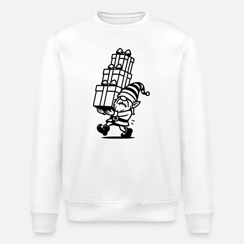 wichtel geschenke - Stanley/Stella Unisex Bio-Sweatshirt ROLLER - Weiß
