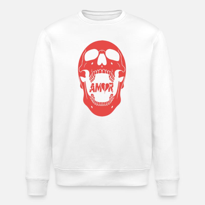 Amor-Design - Stanley/Stella Unisex Bio-Sweatshirt ROLLER - Weiß