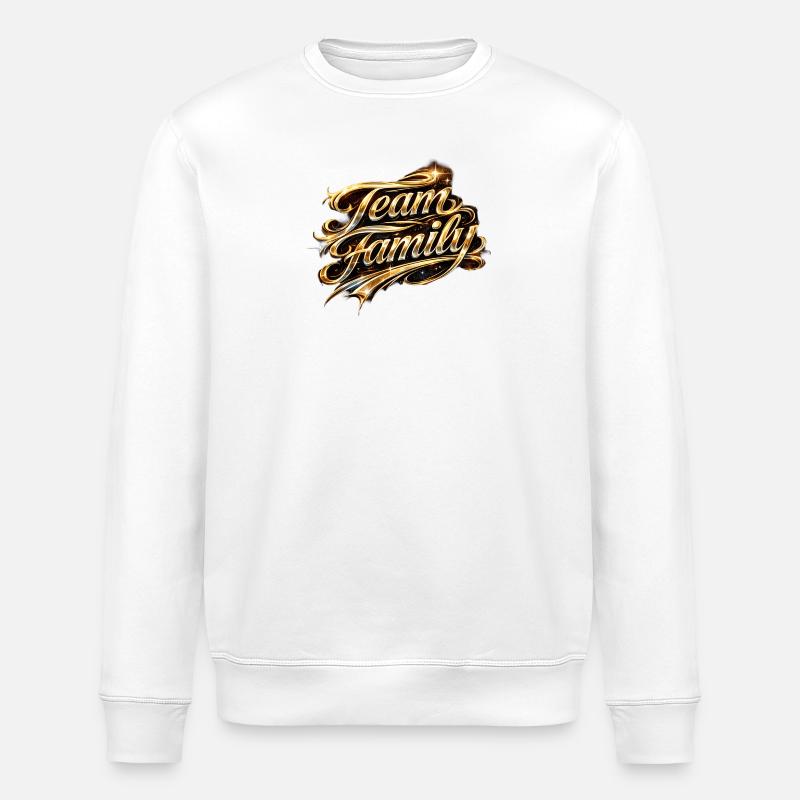 Script de l’équipe Family Gold - Sweat bio ROLLER Stanley/Stella Unisexe - blanc